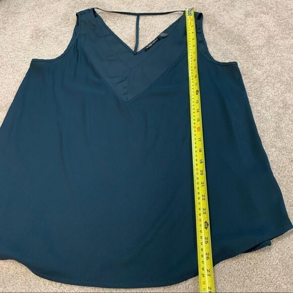 BLACK Tape dark emerald green camisole Sz L - Picture 6 of 6